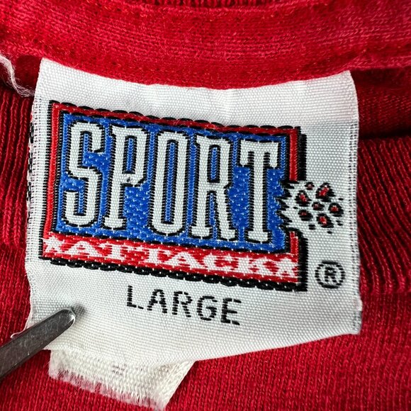 VTG 90s ST Louis Cardinals Mark McGwire Shirt Medium Red Thunder N Lumber Tag L - Picture 11 of 16